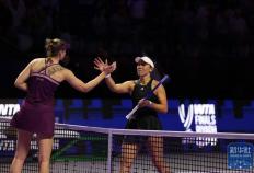 网球｜WTA年终縂(zǒng)决赛：莱巴金娜(nà)晋级决赛