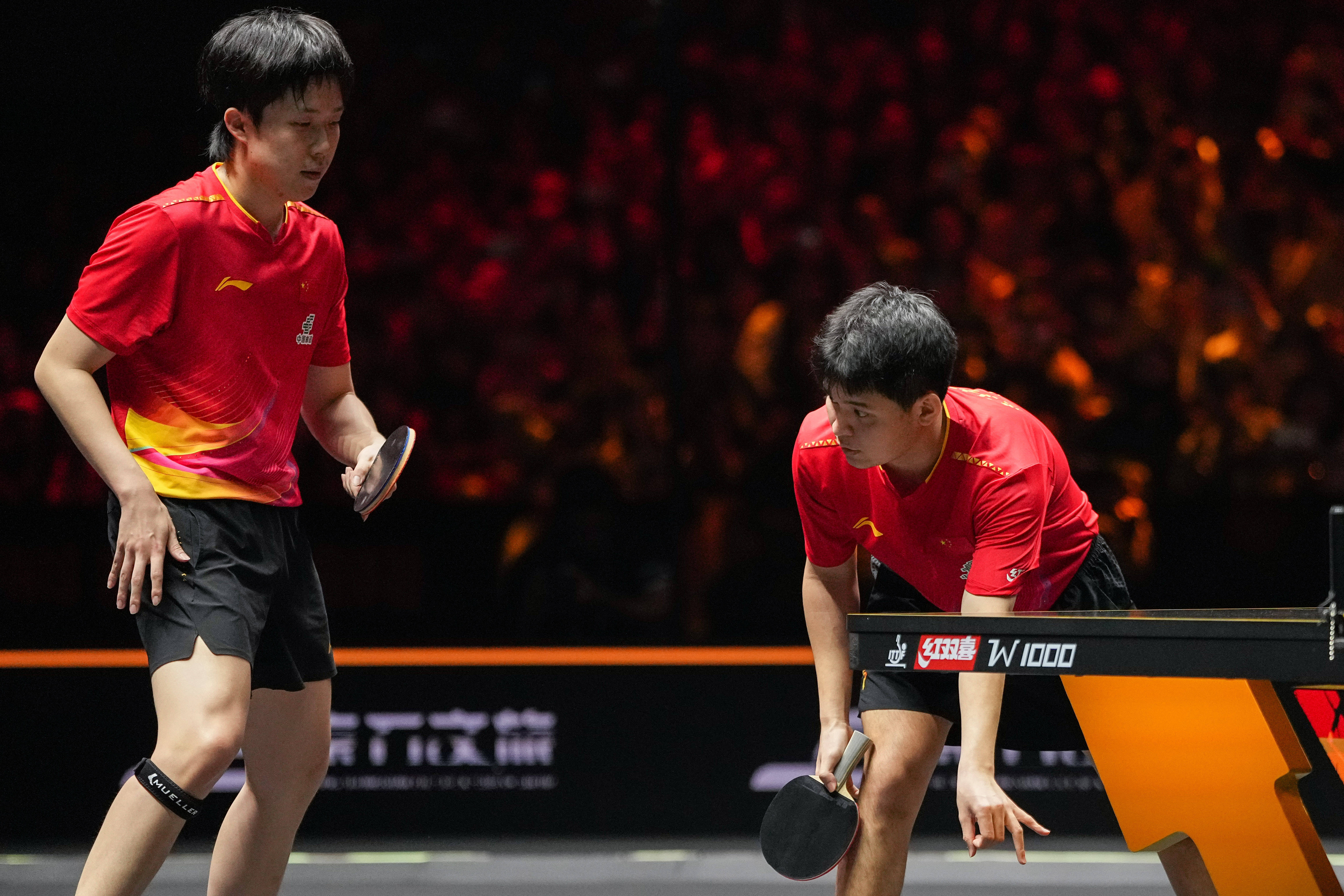 （体育）乒乓球——WTT中國(guó)大(dà)满贯赛：王楚(chǔ)钦/林诗栋晋级男双决赛