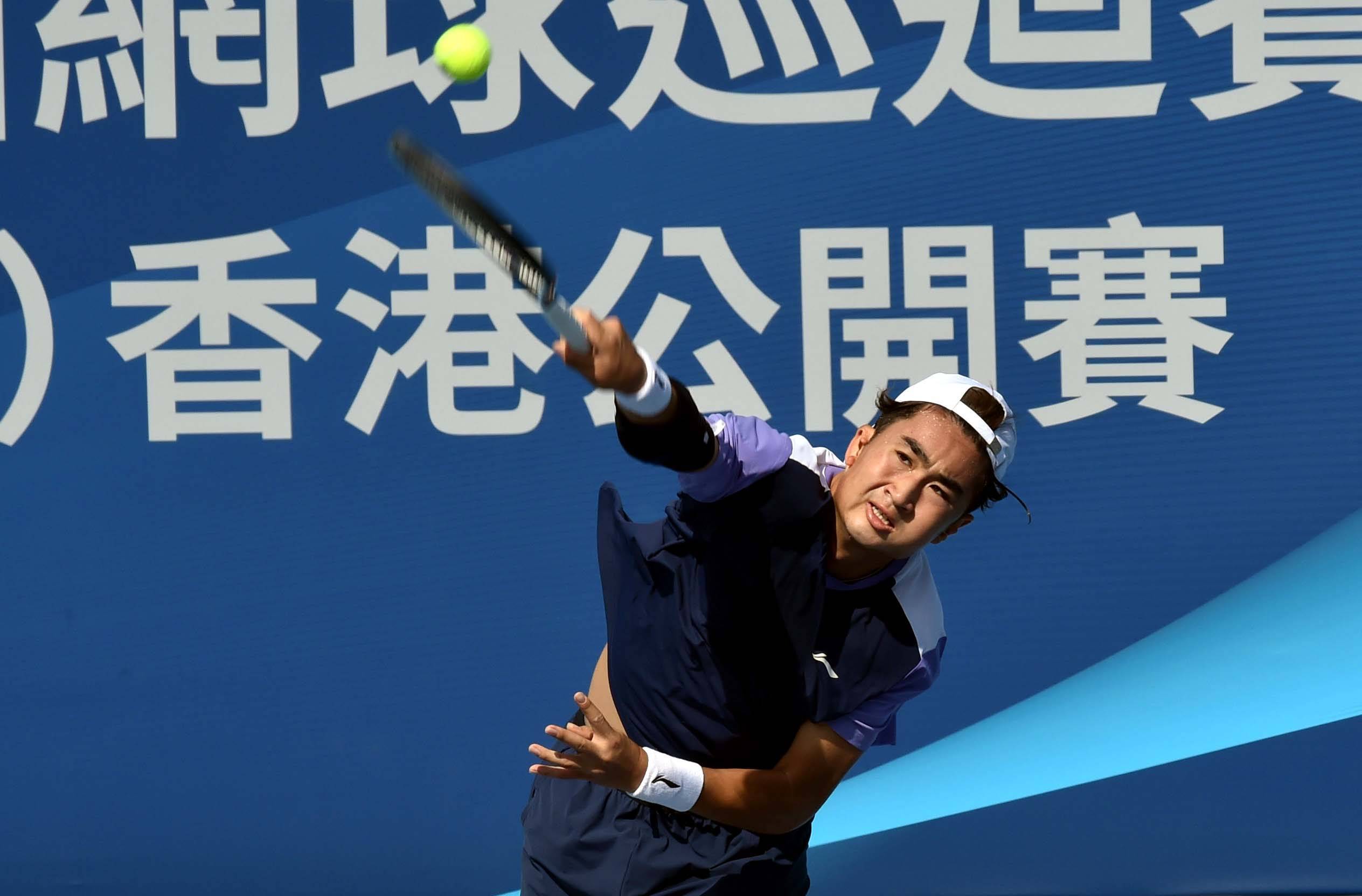 （体育）网球——中国网球巡廻(huí)賽(sài)香港公開(kāi)賽(sài)：特(tè)日格樂(lè)晋级